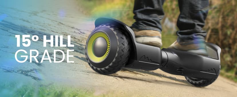 Gyroor Hoverboard New G13 All Terrain Hoverboard with LED Lights & 500W Motor, Self Balancing Off Road Hoverboards with Bluetooth for Kids ages 6-12 and Adults