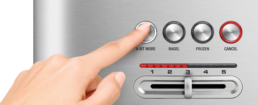 Breville Bit More Toaster 2 Slice BTA70XL, Brushed Stainless Steel