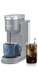 Keurig K-Iced Coffee Maker, Single Serve K-Cup Pod Iced Coffee Maker, With Hot and Cold Coffee Capabilities, Brews Any K-Cup Pod, Gray