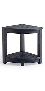 Waterproof Shower Bench, White Poly Shower Stool for Shaving Legs, Shower Chair Seat with Handles & Shower Head Holder, Plastic Bathroom Bench with Adjustable Feet for Inside Shower, Non-Slip