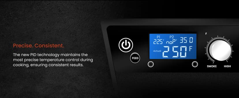 Z GRILLS ZPG 550B2 Wood Pellet Smoker, 8 in 1 BBQ Grill with Latest PID Technology LCD Controller, Auto Temperature Control, Meat Probe, 553 sq in Black