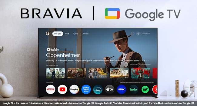 Sony BRAVIA 2 II 55 Inch 4K Ultra HD LED Smart TV with Google TV and Exclusive Features for PlayStation®5 (K-55S20M2), 2025 Model