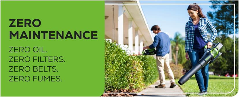 Greenworks 60V (610 CFM / 130 MPH) Cordless Leaf Blower, High Power, Lightweight & Quiet Operation for Wet Leaves, Driveways and Dense Gravel, Includes 2.5Ah Battery & 5A Rapid Charger