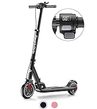 FanttikRide T9 Electric Scooter for Kids 4.3-5.6 ft, 7/10/12 MPH, LED Battery Level, Height Adjustable and Foldable, Electric Scooter for Kids, 200W Motor, Up to 40 mins