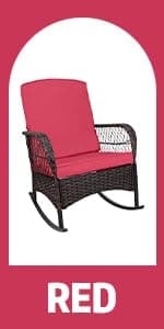 LEVELEVE 3 pcs Rocking Bistro Set Conversation Chairs PE Wicker Outdoor Rocking Chairs & Glass Table,for Porch Lawn Garden Backyard Deck(Rocking Set,Khaki)