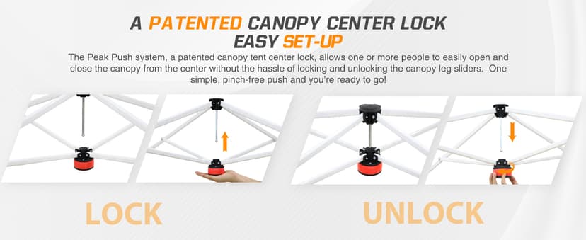 EAGLE PEAK Pop Up Canopy Tent with Wheeled Carry Bag, 8 Stakes, 4 Ropes, 4 Weight Bags, Easy Set Up Tent Canopy, 10x10 ft, 100sqft of Shade, Blue