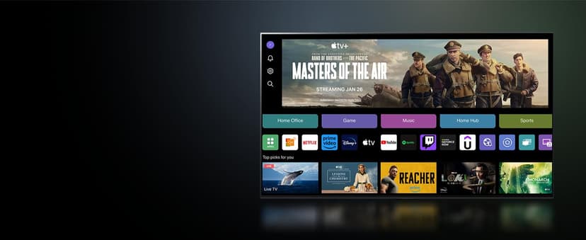 LG 55-Inch Class OLED B4 Series Smart TV 4K Processor Flat Screen with Magic Remote AI-Powered with Alexa Built-in (OLED55B4PUA, 2024)