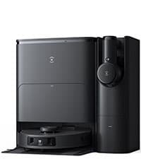 ECOVACS DEEBOT X8 PRO OMNI Robot Vacuum and Mop, 18000Pa, OZMO ROLLER Instant Self-Washing Mopping, 167℉ Hot Water Mop Washing, Auto Cleaning Solution Adding, Hot Air-Drying, Self-Emptying, Black