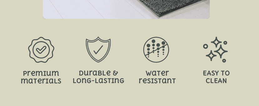 Hearth & Harbor Bathroom Rugs Sets 2 Piece, Chenille Bath Mat Set - Machine Washable Bath Mats for Bathroom Non-Slip Backing Rubber Quick Dry Bathroom Mat - Navy Bath Rug, 17x24-20x32