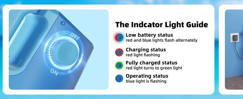 Cordless Pool Vacuum with Telescopic Pole, 26.5 gallons/min Powerful Suction, Handheld Rechargeable Swimming Pool Cleaner with 1H Running Time, Pool Vacuum for Above/In Ground Pools, Spas, Hot Tubs