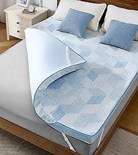 PERLECARE 3 Inch Gel Memory Foam Mattress Topper for Pressure Relief, Premium Soft Cooling Sleep, Non-Slip Design with Removable & Washable Cover, CertiPUR-US Certified - Queen