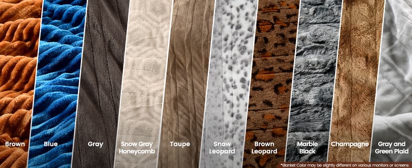 Bearhug Electric Blanket King Size 100" x 90", Dual Controller Heated Blanket, Velvet & Sherpa, 10-Heat Levels & 1-12H Auto Off, Over-Heat Protect, ETL, Machine Washable