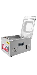 VEVOR Chamber Vacuum Sealer, DZ-260A 6.5 cbm/h Pump Rate, Excellent Sealing Effect with Automatic Control, 110V/60Hz Professional Foods Packaging Machine Used for Fresh Meats (260W)