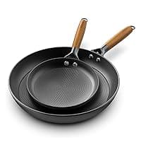 imarku Non Stick Frying Pans - 8 inch & 10 inch Frying Pan Nonstick Set, Honeycomb Lock Oil Cast Iron Skillets, Dishwasher Safe, Induction Compatible, Detachable Handle Pans, Best Gifts