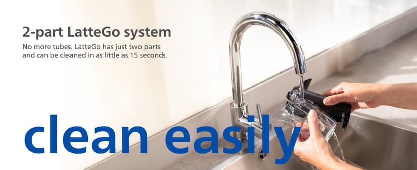 Philips 4400 Series Fully Automatic Espresso Machine – 12 Hot & Iced Coffees, Quick-to-Clean LatteGo Milk System, SilentBrew, QuickStart, Ceramic Grinder, Black Chrome (EP4444/90)