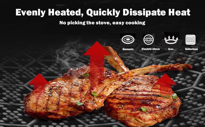 Wok Pan,Hybrid Nonstick 14 Inch Wok with Lid,Induction Non Stick Stainless Steel Large Deep Woks&Stir-Fry Pans,Stay-Cool Handle Skillets,PFOA Free Cookware,14 Inch Wok Pan