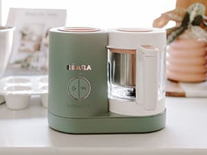 BEABA Babycook Neo Baby Food Maker | Non-Toxic Glass & Stainless Steel | Trusted by Celebrity Moms | Sustainable Baby Food Processor | Global Leader | 34 Servings in 20 Mins