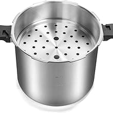 Barton 22-Quart Pressure Canner Pressure Cooker Pressure Gauge with Rack, Induction Compatible, Steam Canner Polished 22 QT Stovetop Pot