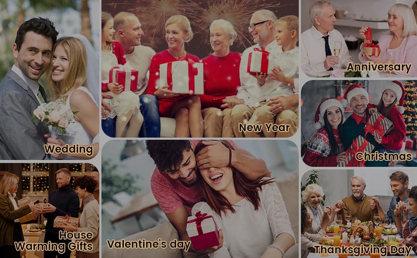 Steak Knives Set of 8, 4.8 Inch Straight Edge Ultra Sharp Durable Meat knives with Rest, High Carbon Stainless Steel Damascus Pattern Triple Rivet Handle, Ideal for Home Restaurant Party