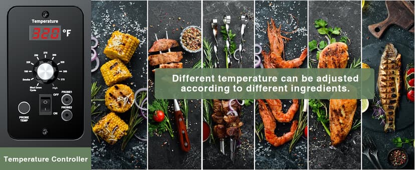 Grills DAPG-03 Electric Wood Pellet Smoker Grill, 456 SQ.IN Cook Area Pellet Grill with Auto Feed & PID Temperature Control (180-450°F), 8 in 1 BBQ Grill for Backyard Outdoor