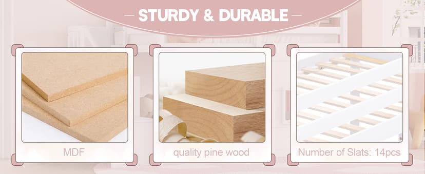 Twin Size Low Loft Bed with Stairs, Kids Loft Bed with Storage,Solid Wood Twin Loft Bed Frame for Kids, Space Saving Low Loft Bed for Boys, Girls, White