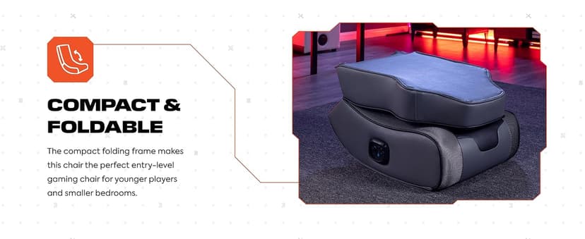 X Rocker Cosmos RGB Floor Rocker - LED Gaming Chair for Comfortable & Immersive Gaming - Chair with Gaming System Compatibility & Easy Setup - Integrated Speakers & RGB Lighting