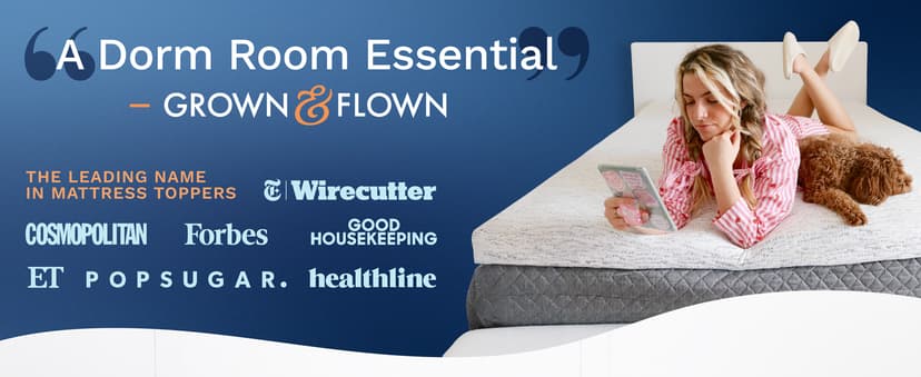 ViscoSoft 3 Inch Memory Foam Mattress Topper Twin XL - Select High Density Ventilated Extra Long Mattress Pad - Premium Removable Rayon Cover