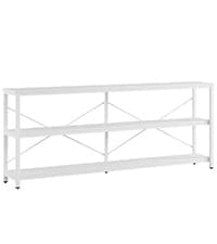 Tribesigns Modern Console Table, 55-Inch Wood Entryway Table with Storage, Narrow Long Sofa Table Behind Couch Table for Living Room, Foyer, Hallway, White
