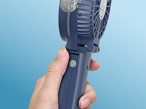 HandFan Upgraded Portable Handheld Misting Fan, Rechargeable Personal Mister Fan, Spray Water Mist Fans, Foldable Mini Cooling Hand Fans for Summer Beach Travel Concerts, Gifts for Women(Royal Blue)