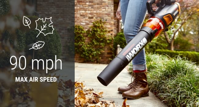 WORX 40V Turbine Leaf Blower Cordless Without Battery and Charger, Brushless Motor Blowers for Lawn Care, Compact and Lightweight Cordless Leaf Blower WG584.9 – Tool Only