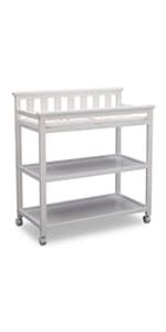 Delta Children Lancaster 4-in-1 Convertible Baby Crib, Bianca White