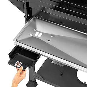 Royal Gourmet GA4401T 4 Burner Propane Gas Grill with Porcelain-enameled Cast Iron Grates, Outdoor BBQ Grill with Warming Rack for Outdoor Cooking and Backyard Barbecues, Black and Gray