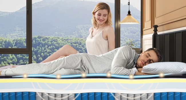 DIGLANT King Mattress,14 Inch Plush Hybrid Mattress, Black Memory Foam with Individually Pocket Coils Mattress King Size in Box, Euro Top Mattress for Pressure Relief,Balanced Support, 76"*80"