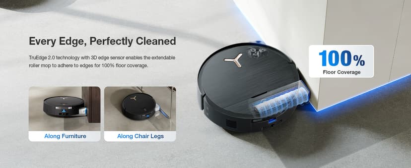 ECOVACS DEEBOT X9 PRO Omni Robot Vacuum and Mop, Blast™ 16,600Pa Suction, OZMO Roller Instant Self-Washing Mopping, ZeroTangle™ 3.0, Triple Lift System, AI Smart Navigation, Hands-Free Omni Station