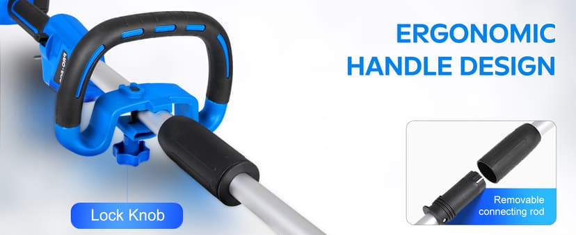 40V Cordless Snow Shovel, 13.5-Inch Battery Snow Blower Electric with Adjustable Directional Plate, 2×20V/4.0Ah Lithium Batteries and Quick Dual-Port Charger Included