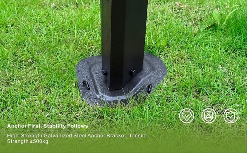 10’x12’ Hardtop Gazebo, Galvanized Steel Double Roof Canopy with Aluminum Frame, Outdoor Pavilion with Nettings and Curtains