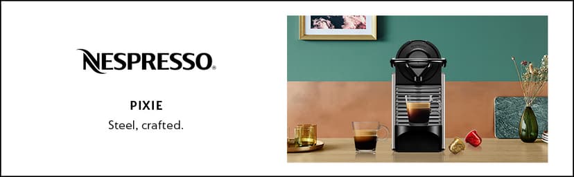 Breville Nespresso BEC430TTN Pixie Espresso Machine, Titan