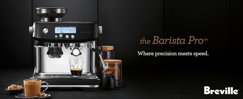 Breville Barista Pro Espresso Machine BES878BTR, Black Truffle