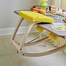 Varier Variable Balans Original Kneeling Chair Designed by Peter Opsvik (Black Revive Fabric with Black Ash Base)