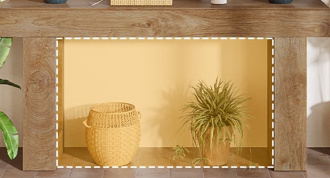 Tribesigns 63-Inch Long Console Table, Wooden Rectangular Sofa Table Behind The Couch, Farmhouse Entryway Table for Entrance, Hallway, Living Room (Natural)