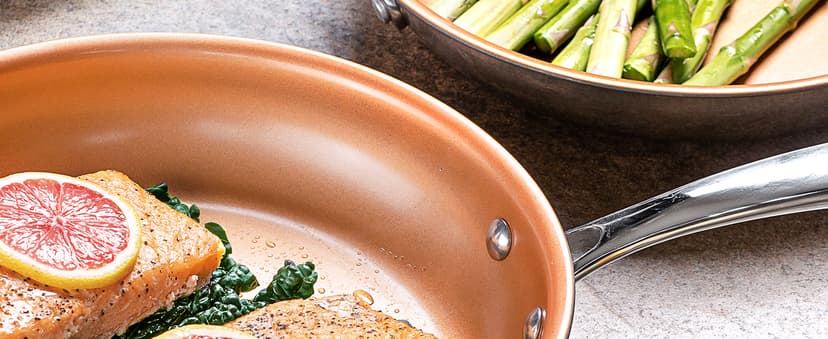 Gotham Steel True 20 Pc Ceramic Cookware Set Nonstick, Ceramic Pots and Pans Set Non Stick with Deep Square Pan Set & Bakeware Set, Non Toxic PFOA PFOS Free, Oven & Dishwasher Safe, No Cheater Pieces