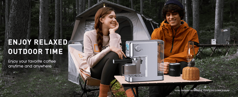 Espresso Machine 20 Bar with Milk Frother, Stainless Steel Coffee Maker with 42 oz Removable Water Tank for Cappuccino, Latte&Cold Brew, Home&Office, Silver