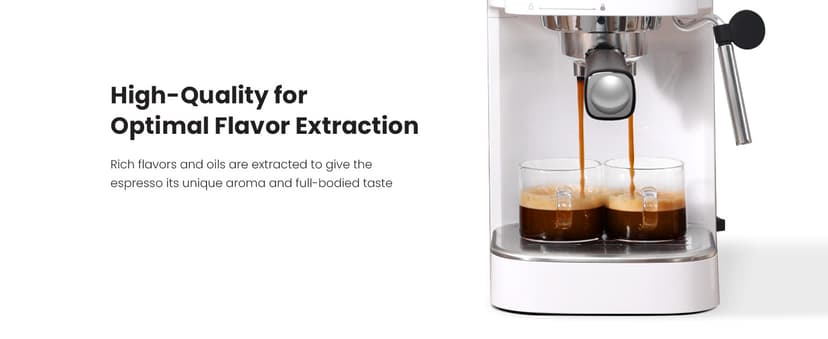 Gevi Espresso Machine 20 Bar High Pressure,Compact Espresso Maker with Milk Frother Steam Wand,Cappuccino,Latte Maker with Adjustable Shot Volume for Home,Gift for Mom and Dad