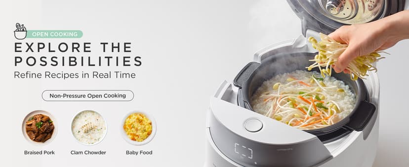 CUCKOO 6-Cup Uncooked / 12-Cup Cooked Induction Heating Twin Pressure Rice Cooker, 16 Menu Modes, Multi-Language Voice Guide, Versatile Grain Multi-Cooker & Pressure Cooker (CRP-LHTR0609FW)