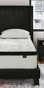 Signature Design by Ashley California King Size Chime 12 Inch Medium Firm Hybrid Mattress with Cooling Gel Memory Foam for Pressure Relief