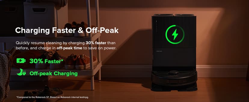 roborock Qrevo Series Robot Vacuum and Mop, 8000Pa Suction, Upgraded from Qrevo S, Anti-Tangle Brushes, Smart Obstacle Avoidance, Auto Mop Washing, All-in-One Dock, 200RPM Spinning Mops, Black(QV 35A)