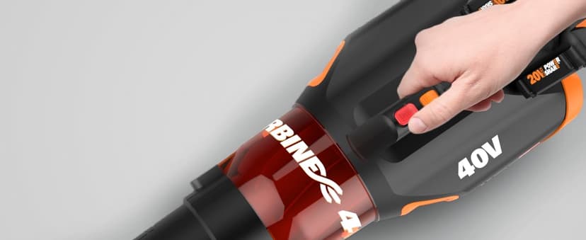 WORX 40V Turbine Leaf Blower Cordless Without Battery and Charger, Brushless Motor Blowers for Lawn Care, Compact and Lightweight Cordless Leaf Blower WG584.9 – Tool Only