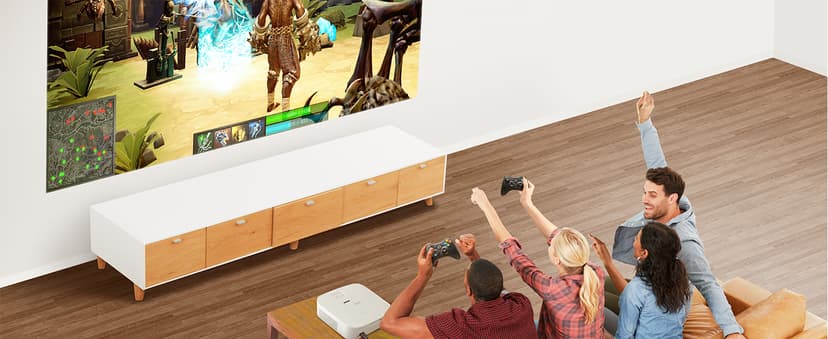 Epson Home Cinema 2350 4K PRO-UHD Smart Streaming Projector with Android TV, 3-Chip 3LCD, HDR10, HLG, 2,800 Lumens, Low Latency, 10 W Speaker, Bluetooth (Renewed)