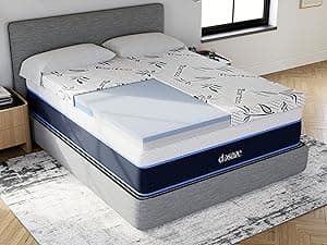 Dosaze Contoured Orthopedic Pillow, Queen Size Bed Pillow for Neck Pain Relief - Medium Firm, Bed Pillow for Back, Stomach and Side Sleepers, CertiPUR-US/Oeko-Tex