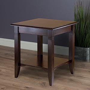 Winsome Nolan End Table, for Living Room, Bedroom, Cappuccino
